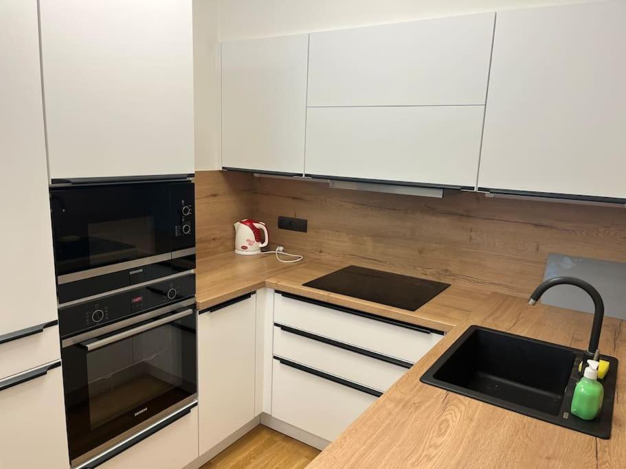 Apartman Holesovice,Balkon,Garaz Praag Buitenkant foto